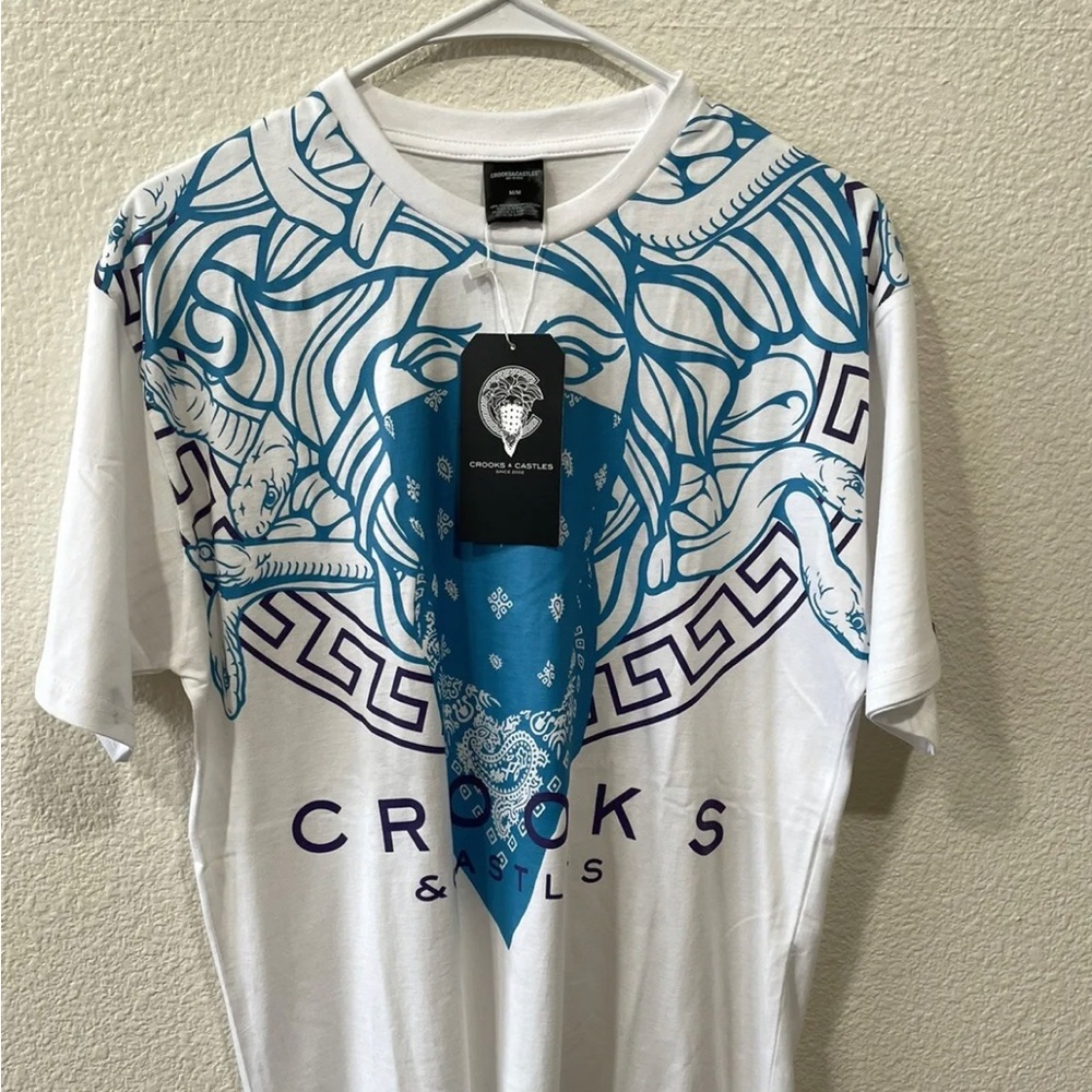 Crooks & Castles Medusa Mask Tee Shirt Mens Sz Medium NWT